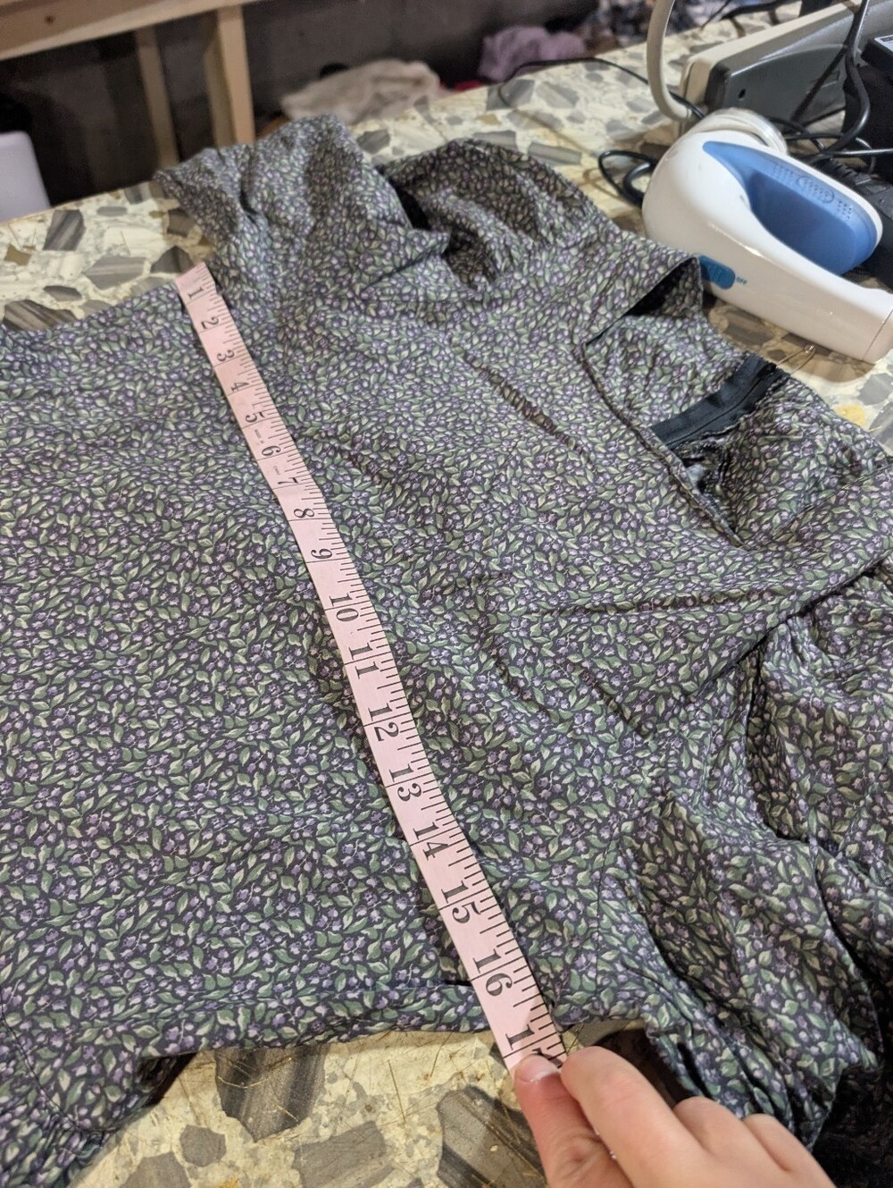 Laura Ashley Vintage Great Britain Floral Cottagecore Puff Sleeve Dress Size 12 - Picture 8 of 10